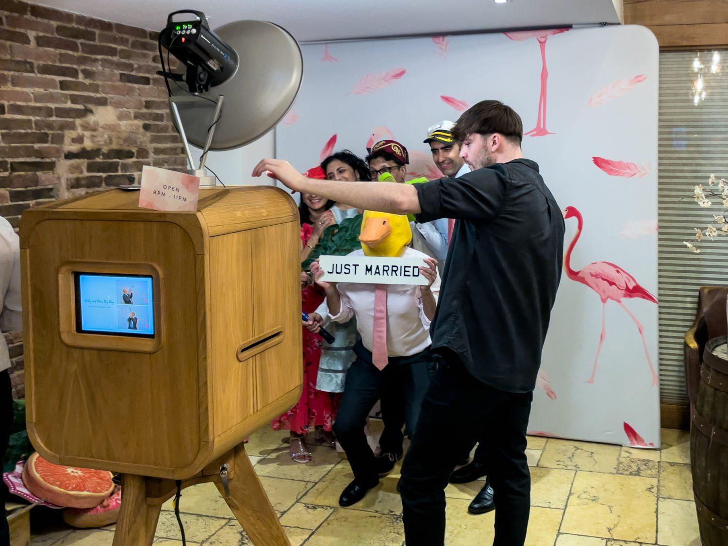 Mythe Barn Photo Booth in Action