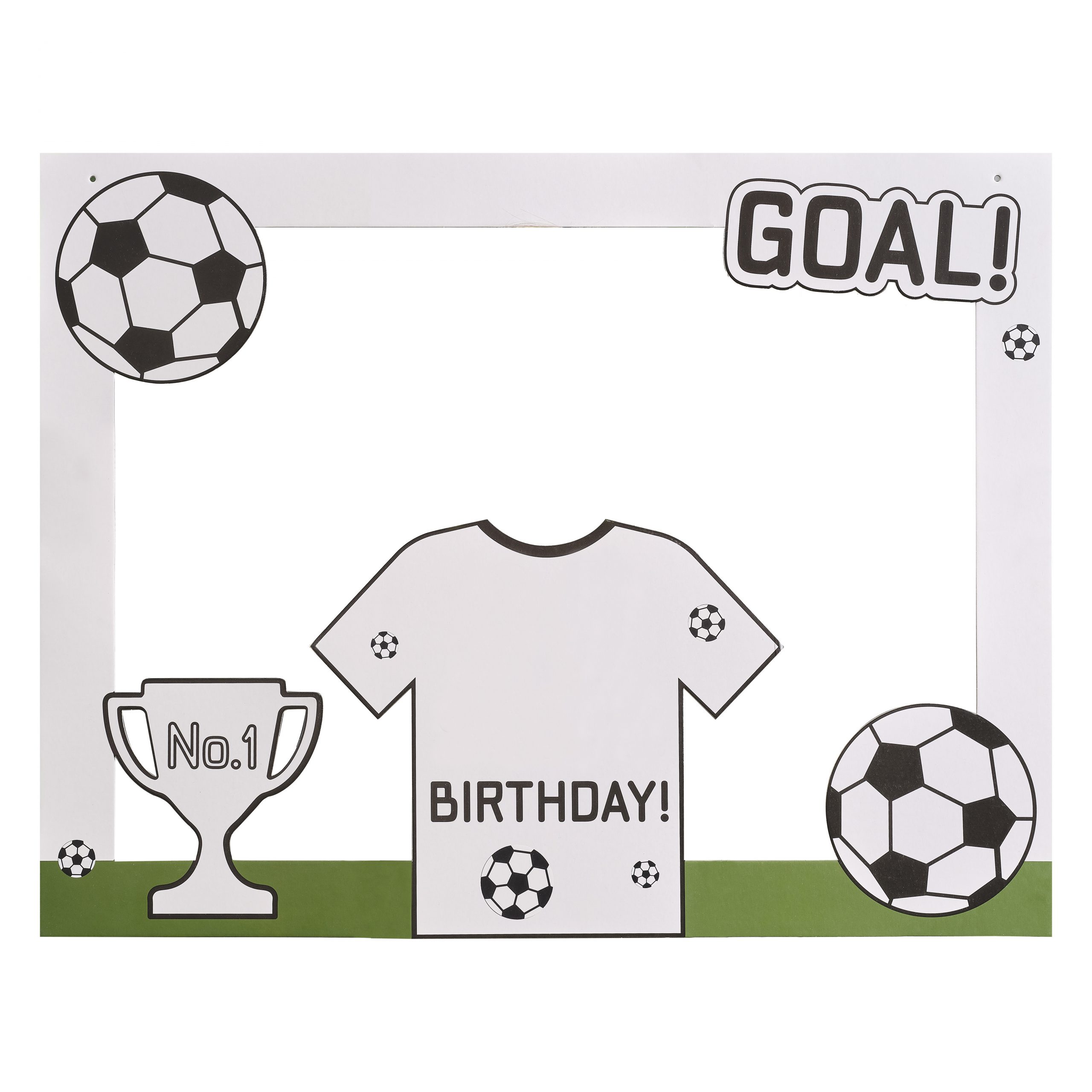Customisable Football Party Photo Booth Frame - Image 2